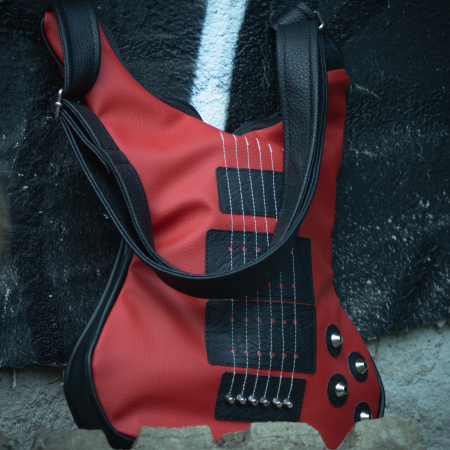 Kiesel Style Guitar Shoulder Bag in Vegan Leather